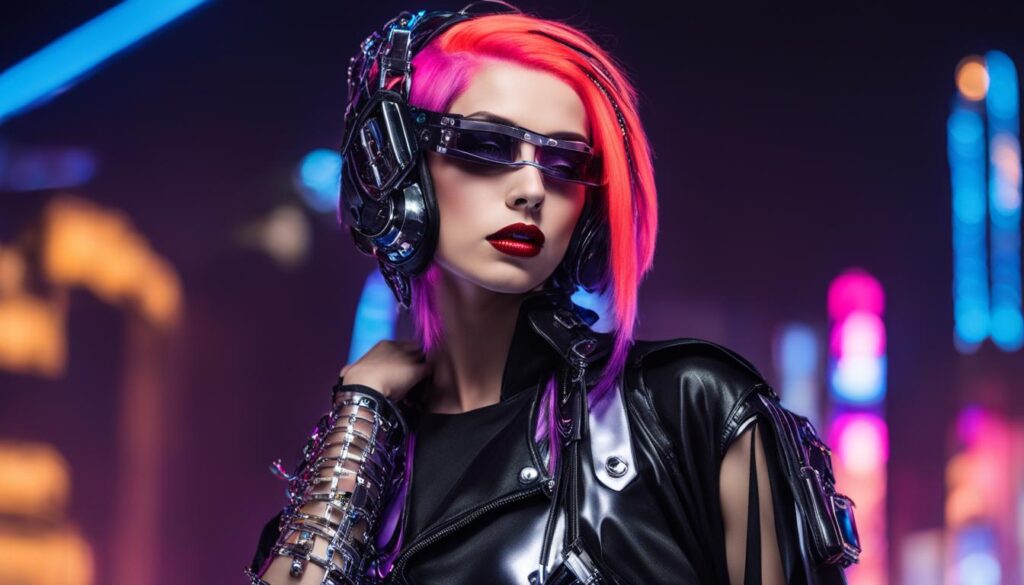 cyber goth fashion