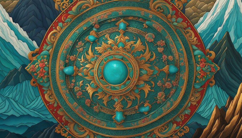 turquoise in Tibetan art