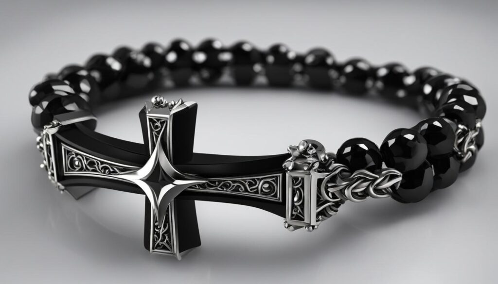 Bracelet Goth - Cross Symbol