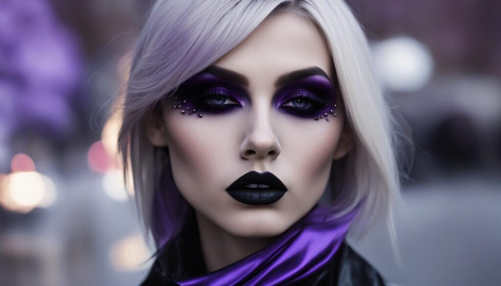 goth-inspired makeup
