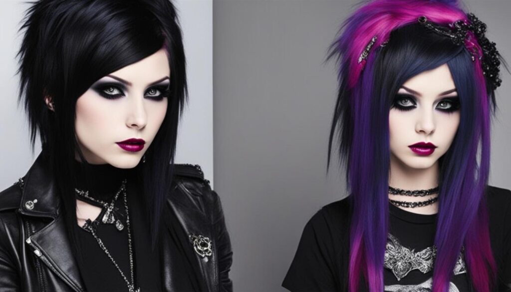goth vs emo fashion
