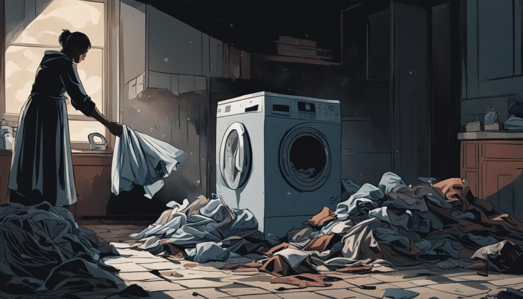 negative meanings of washing clothes in dreams
