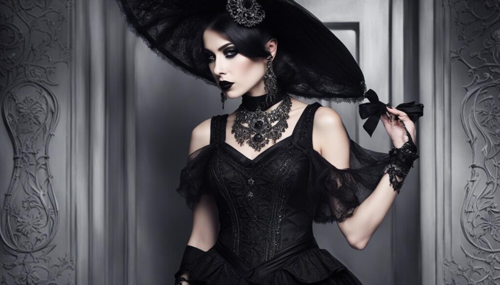 traditional goth fashion