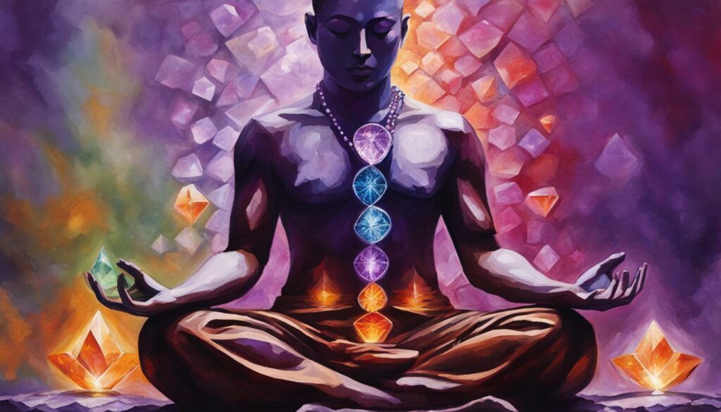 amethyst and chakra placement