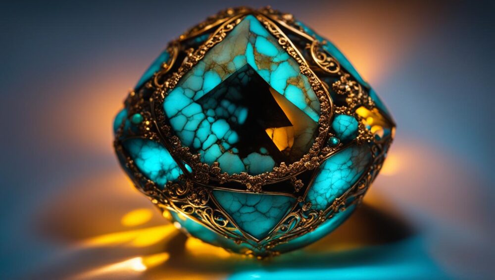 does turquoise glow in blacklight,