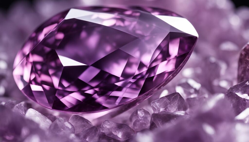 pink amethyst gemstone