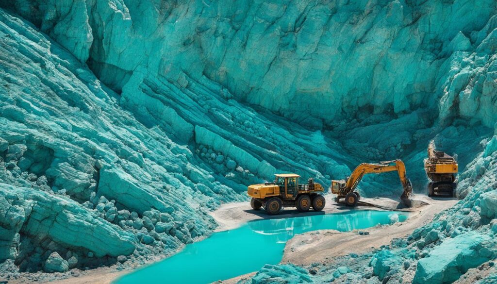 turquoise mining